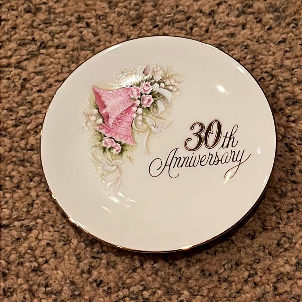 30th anniversary 4 1/2 “ plate